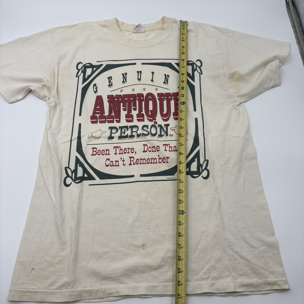 Vintage 1993 Laid Back Genuine Antique Person Single Stitch T Shirt Mens XL - Picture 5 of 14